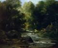 River Paysage Réaliste peintre Gustave Courbet